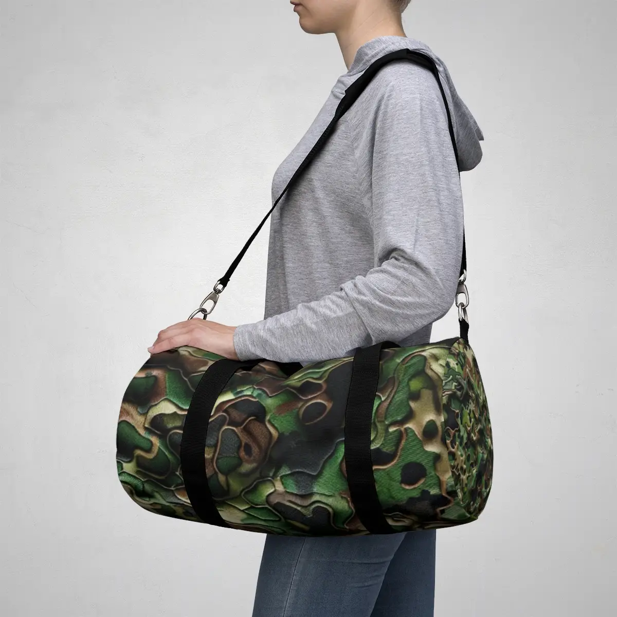 Military Green Duffel Bag - Image 7