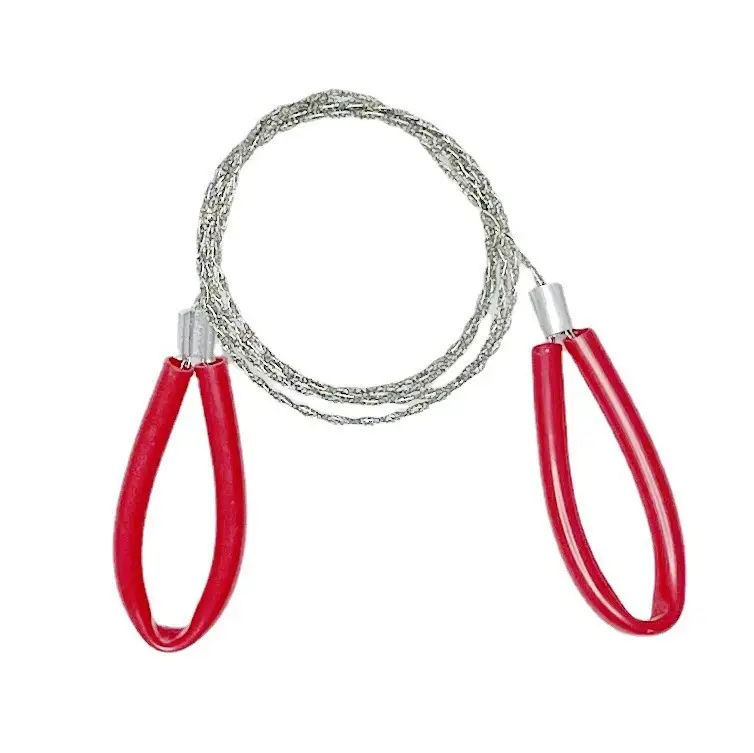 Outdoor Survival Hand Leather Case Steel Wire Life Saving Saw - Image 2