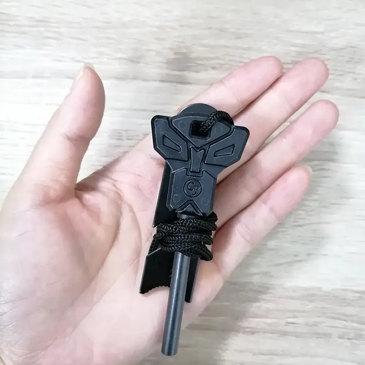 Outdoor Survival Large Solid Flint Multifunctional Fire Rod Magnesium Rod Firearm - Image 4