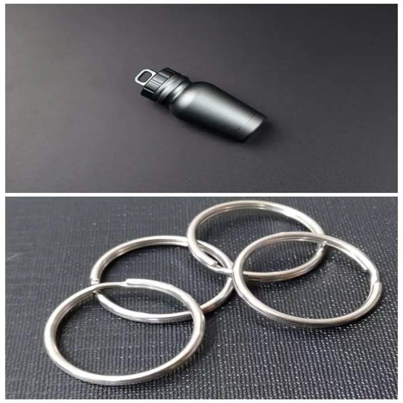 Outdoor medicine bottle Aluminum alloy survival pills full waterproof cans Sealed capsules - Image 4