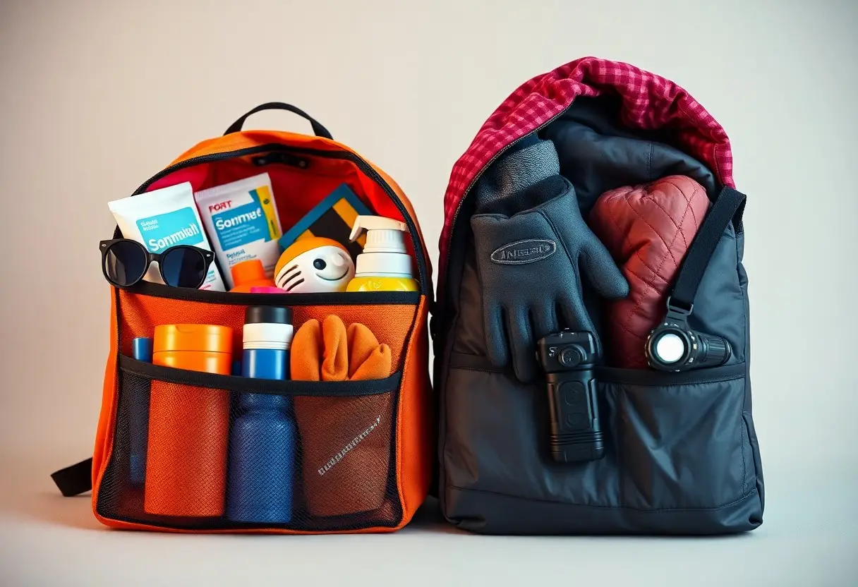 seasonal go bag swaps summer and winter tips hra